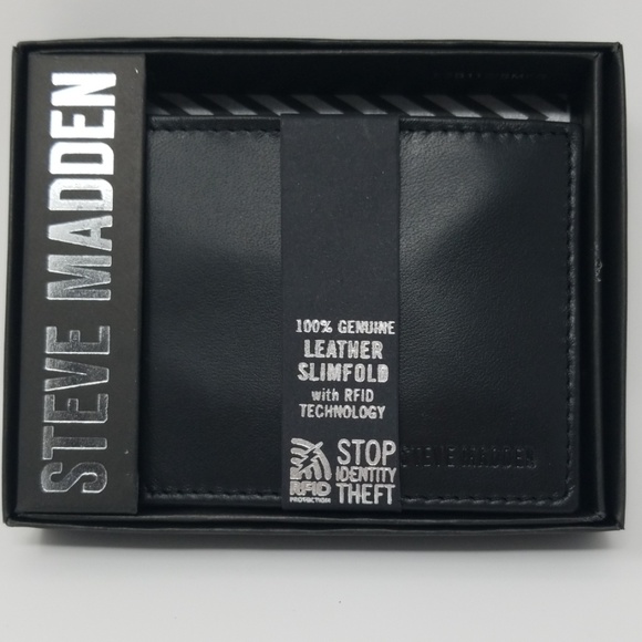 Steve Madden Bags Steve Madden Classic Black Bifold Wallet Poshmark